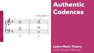 Authentic Cadences  Learn Music Theory 3  Video Lesson [upl. by Annat174]