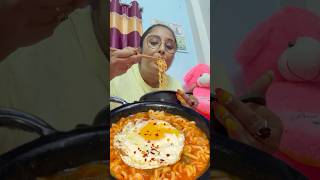 Fever🤒ka Craving Spicy Korean Noodles🍜noodlesgulliblepoulami minivlog shorts [upl. by Ezarra32]