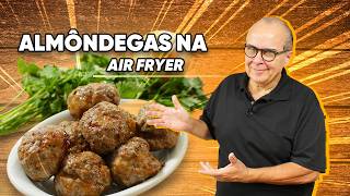 ALMÔNDEGAS NA AIR FRYER EM MINUTOS RÁPIDO E FÁCIL  CHEF TAICO [upl. by Aminta]