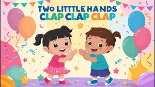 quotTwo Little Hands Clap Clap 🎶  Fun Action Rhyme for Kids amp Toddlersquot [upl. by Bradshaw]