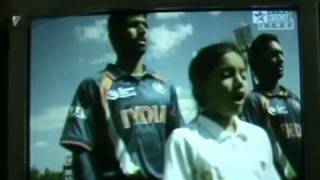 Indian National anthem sung before IndPak Match at ICC trophy 26Sep09 [upl. by Eibot]