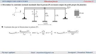 Dynamique des structures Exercice 12 [upl. by Litha397]