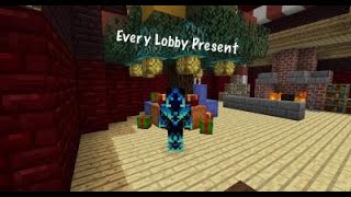 Locations for every present in the hypixel lobbies 9494  A added achievement [upl. by Notsirhc214]