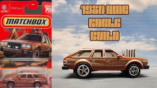 1980 AMC Eagle Drag Car Build Matchbox Custom Treasure Hunt [upl. by Otter108]