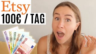 So verdienst du 100€ pro Tag mit Etsy Print on Demand 🚀 als Anfängerohne Startkapital [upl. by Ettenan]