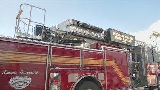 Mexico Beach hosts pushin ceremony for new ladder truck [upl. by Mikal]