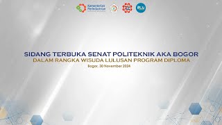 SIDANG TERBUKA SENAT POLITEKNIK AKA BOGOR [upl. by Drofnas]