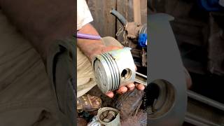 Piston fitting of six cylinder diesel enginepiston mechanist dieselengines [upl. by Coffee923]