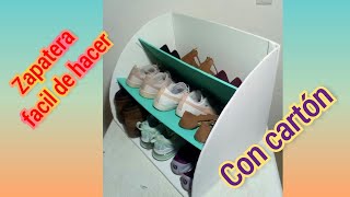 zapatera con caja de carton [upl. by Wymore]