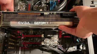 Installing the Video Card EVGA GeForce RTX 3080 12GB FTW3 [upl. by Julius]