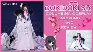 Genshin Impact Columbina SR cosplay unboxing and review  Dokidoki Cosplay [upl. by Sixla]