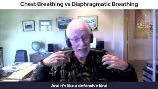 Chest Breathing vs Diaphragmatic Breathing [upl. by Nodnek]