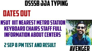 DSSSB JJA typing dates out  Typing centers information dsssb dsssbcutoff [upl. by Lorine]