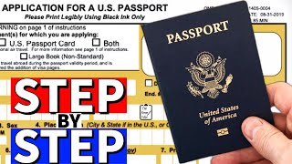 How To Apply For First US Passport 2024 🇺🇸 [upl. by Grosz]