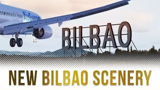 P3D V42  Landing at NEW Bilbao Airport  TropicalSim LEBB First Look [upl. by Chapen]