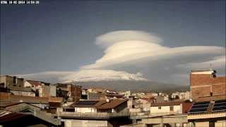 Timelapse of lenticular clouds over the volcano Mount Etna [upl. by Amol191]