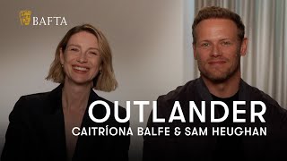 Outlanders Sam Heughan declares Caitríona Balfe an honorary Scot  BAFTA [upl. by Kalli]