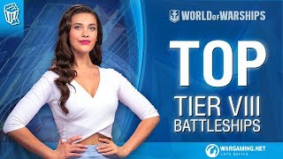 Top Tier VIII Battleship  World of Warships [upl. by Odelle]