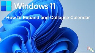 How to Expand and Collapse Calendar in Windows 11 [upl. by Anerul595]