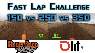 150sx vs 250sx vs 350sxf Fast Lap Challenge  Cal City Mx Park  GingerSnap Racing [upl. by Zalea]