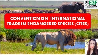 CITES l Convention on International Trade in Endangered Species l Cites Appendix 1 2 3 [upl. by Yltsew]