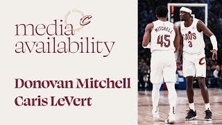 Donovan Mitchell amp Caris LeVert  Cavs vs Nets Post Game  1112024 [upl. by Lyrem]