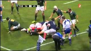 Plaquage de Chabal sur Morne Steyn lors de France vs Afrique du Sud au Stadium www keepvid com [upl. by Anette]