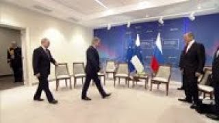 Putin meets leaders of Finland Norway and Sweden [upl. by Kihtrak]