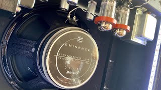 Eminence DV77 install amp demo with PRS Archon 50   no talking [upl. by Aihc]