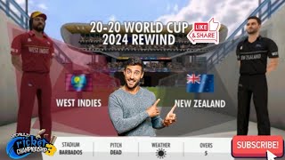 WEST INDIES VS NEWZEALAND  ICC MENS T20 WORLD CUP 2024  MATCH NO14  HIGHLIGHTS  WCC3 GAME [upl. by Aan184]