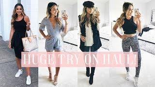 HUGE NORDSTROM SALE TRY ON HAUL FALL CLOTHES SHOES FITNESS  ALEXANDREA GARZA [upl. by Ettenwahs]