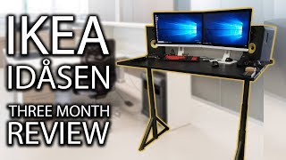 IKEA IDÅSEN SitStand Desk  Three Month Review [upl. by Ennairod]