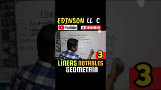 LÍNEAS NOTABLES 5  EJERCICIOS RESUELTOS  GEOMETRÍA matematicas facil divertido [upl. by Anitnemelc]