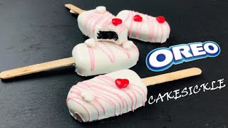 OREO CAKESICLES  NO OVEN CAKESICLES  EASY NO BAKE CAKESICLES [upl. by Gurtner425]