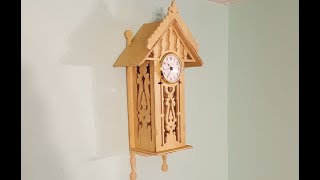 Fretwork Clock Scroll Saw Project [upl. by Anelrihs]