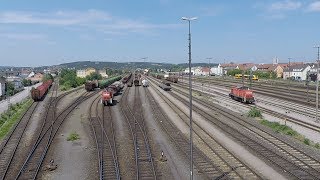 Rangieren im Bahnhof Schwandorf am 18052018 im Zeitraffer [upl. by Durr]