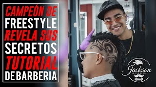 TUTORIAL DE BARBERIA  Como Hacer Un Diseño Freestyle [upl. by Akenot]