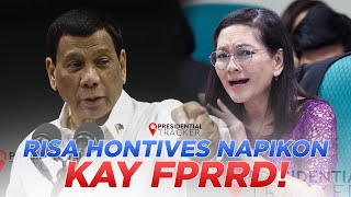 RISA HONTIVEROS NAPIKON KAY FPRRD  Hindi ako naging presidente kung hindi ako bastos FPRRD [upl. by Alben]