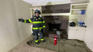 Chimney Fire Suppression with PPV [upl. by Aiuqcaj55]