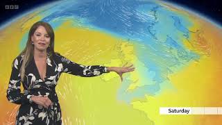 Elizabeth Rizzini  BBC Weather 27Sep2024 [upl. by Ayortal]