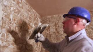 How to hand apply Thistle Universal One Coat  British Gypsum [upl. by Atenek]