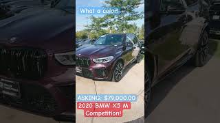 2020 BMW X5 M Competition  Ametrin Metallic [upl. by Eelarat187]