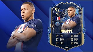 FIFA 23 KYLIAN MBAPPE 97 TOTS PLAYER REVIEW I FIFA 23 ULTIMATE TEAM [upl. by Hsirahc570]