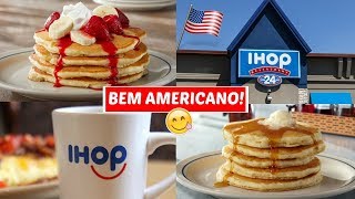 CAFÉ DA MANHÃ NO IHOP  CLÁSSICO AMERICANO 😍😋☕ [upl. by Adidnere680]