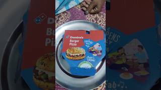 Dominos burger pizza 🍕🤤dominos youtubeshorts burgerpizza shorts [upl. by Yllil]