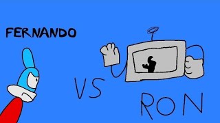 Fernando vs Ron cartoon tower boss fight  part 1 [upl. by Nnairrek411]