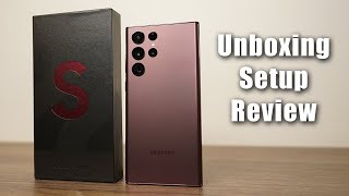 Samsung Galaxy S22 Ultra  Unboxing Setup and Review [upl. by Applegate]