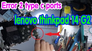 Replace type c port laptop lenovo thinkpad 14 G2 [upl. by Cimah222]