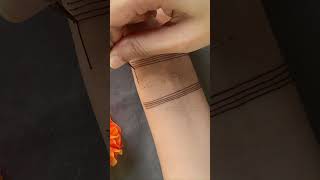 Mehndi design simple  wrist mehndi shorts mehndi youtubeshorts mehendi mehandi [upl. by Kennan]