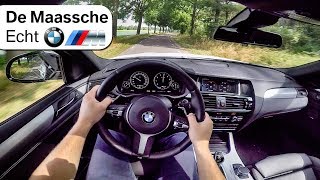 2017 BMW X4 M40i POV Test Drive  BMW M De Maassche Echt [upl. by Atirat]